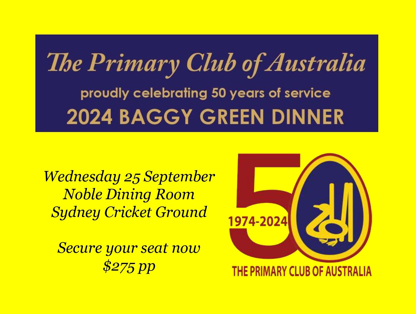 Featured image for “Baggy Green Dinner 2024”